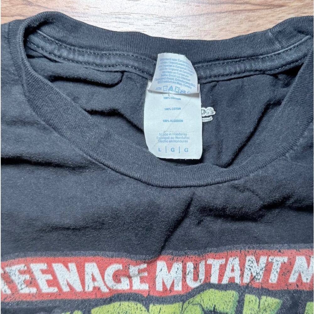 Teenage Mutant Ninja Turtles TMNT Black Graphic T-Shirt Men’s Large Retro Tee - Picture 3 of 4